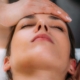 Craniosacral therapy CST hands on forehead